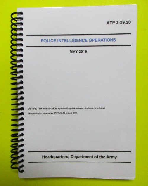 ATP 3-39.20 Police Intelligence Operations - 2019